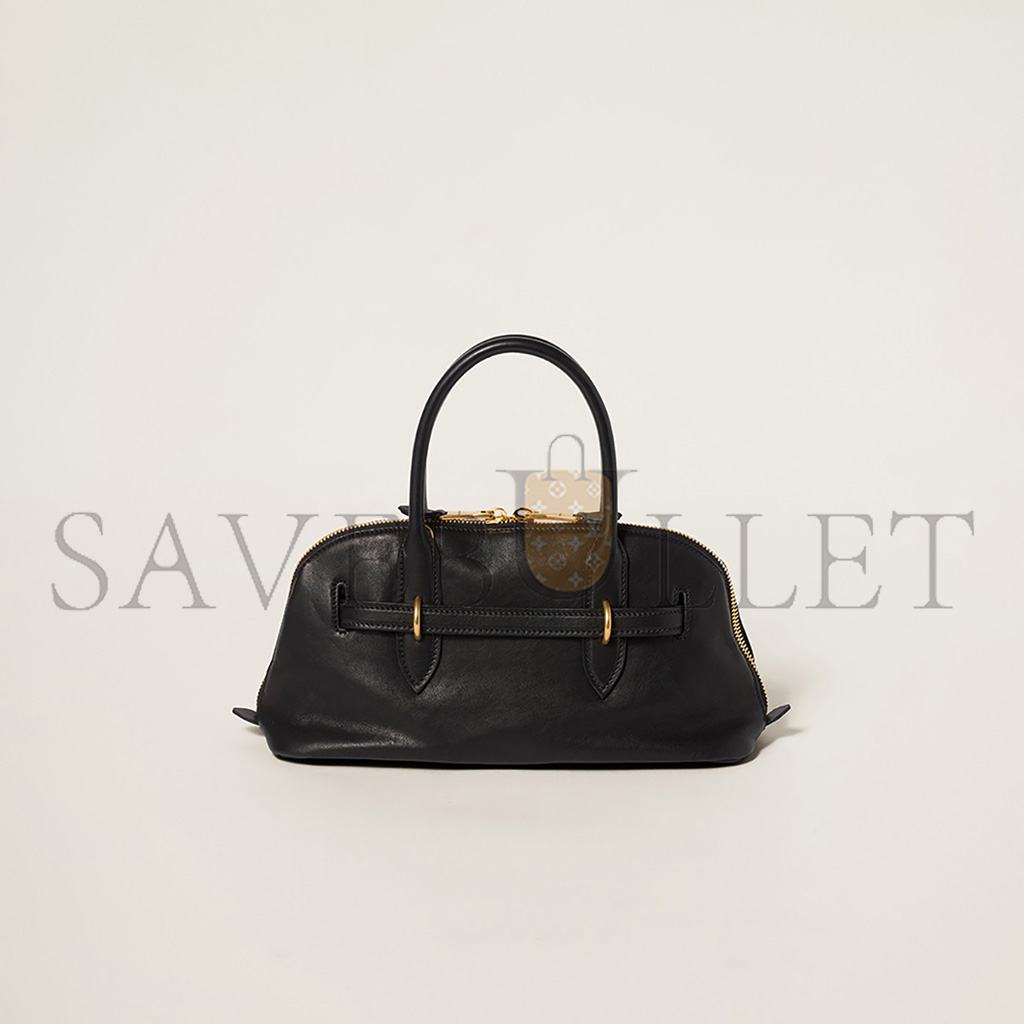 MIU MIU AVENTURE NAPPA LEATHER TOP-HANDLE BAG 5BB168 (33*17*11cm)